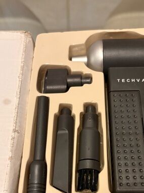 TECHVAX Handheld Vacuum with Multiple Nozzles - Dark Gray